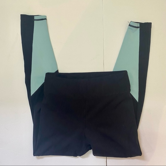 ALALA Heroine Tight Black And Aruba Blue 7/8 Leggings Size Small - Picture 3 of 15